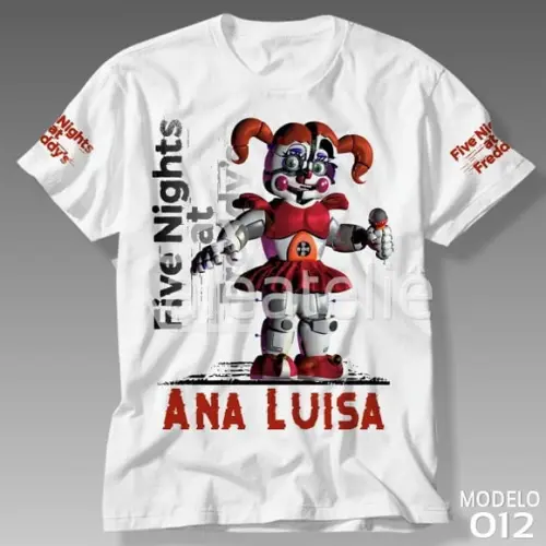 Camiseta Five Nights at Freddy Circus Baby Fnaf