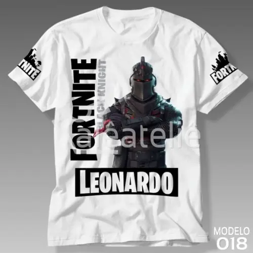 Camiseta Fortnite Black Knight Battle Royale Personalizada