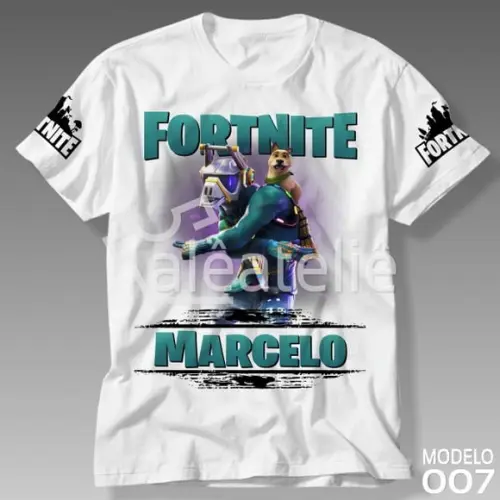 Camiseta Fortnite Dj Yonder Battle Royale Personalizada
