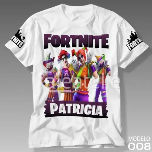 Camiseta Fortnite Nite Nite Battle Royale Personalizada
