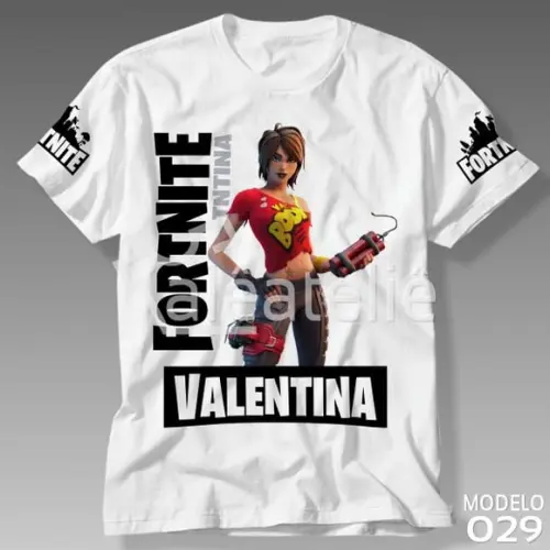 Camiseta Fortnite Tntina Skin Battle Royale Personalizada