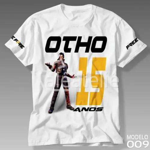 Camiseta Free Fire Personalizada Hayato Infantil Adulto