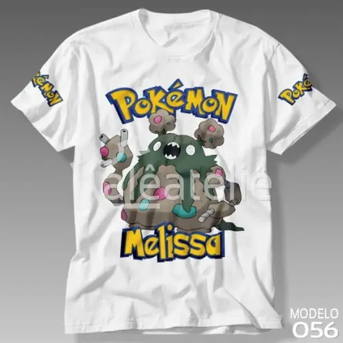 Camiseta Garbodor Pokemon Infantil Adulo Personalizada