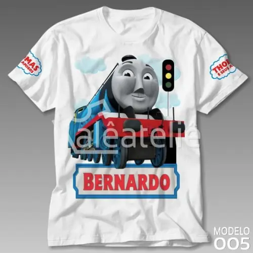 Camiseta Gordon Thomas Amigos Infantil Adulto Personalizada