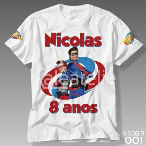 Camiseta Henry Danger Infantil Adulto Camisa Personalizada