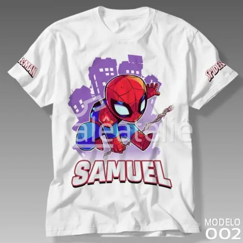 Camiseta Homem Aranha Marvel Spider-man Personalizada