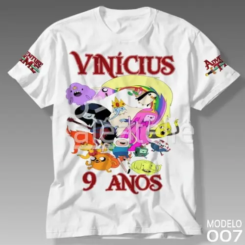 Camiseta Hora de Aventura Personalizada Adventure Time