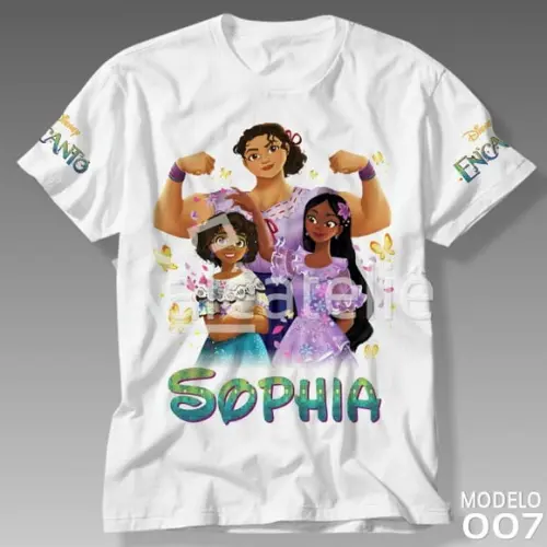 Camiseta Isabela Encanto Disney Festa Infantil Personalizada