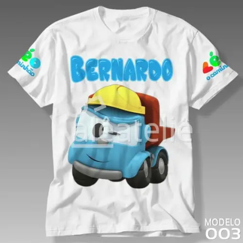 Camiseta Léo o Caminhão Festa Camisa Personalizada