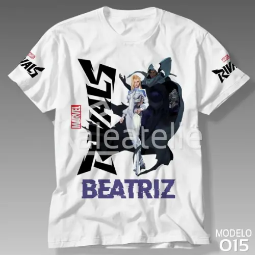 Camiseta Marvel Rivals Manto e Adaga Infantil Adulto