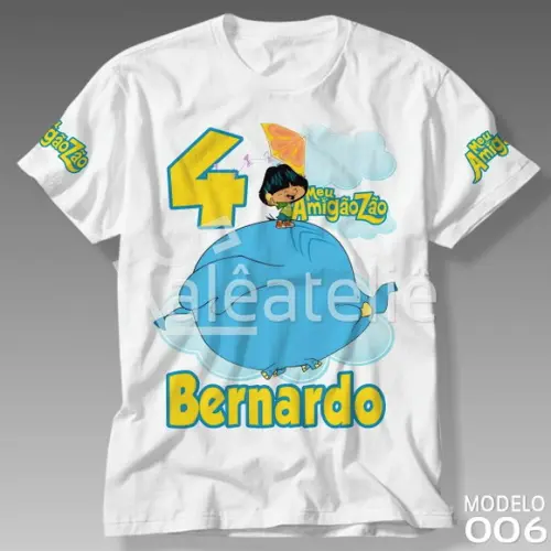 Camiseta Meu Amigãozão Festa Infantil Personalizada