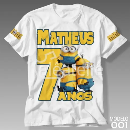 Camiseta Minions Camisa Personalizada