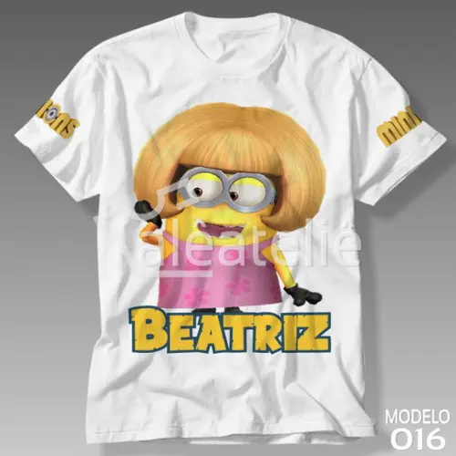 Camiseta Minions Menina Camisa Personalizada