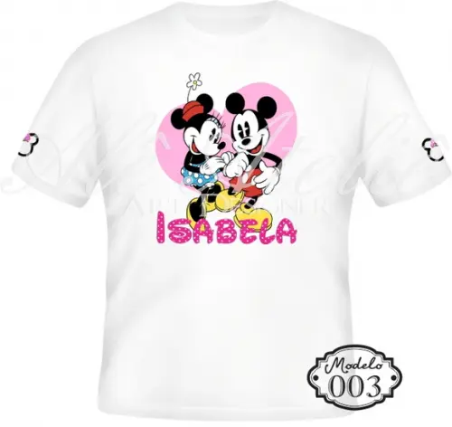 Camiseta Minnie Mouse Personalizada
