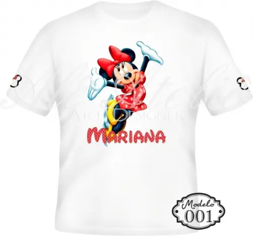 Camiseta Minnie Mouse Personalizada