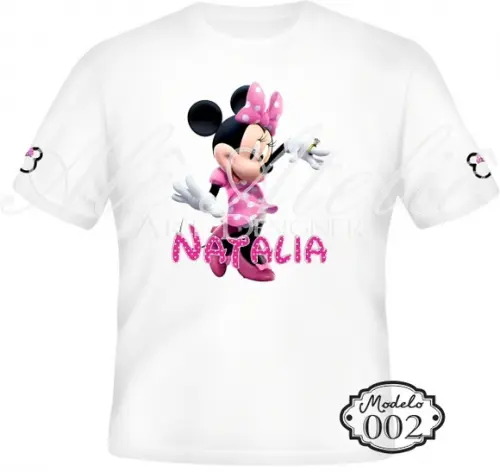 Camiseta Minnie Mouse Personalizada