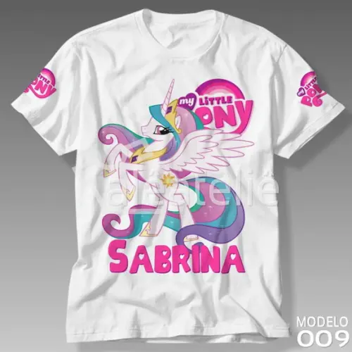 Camiseta My Little Pony Mlp Princesa Celestia Personalizada
