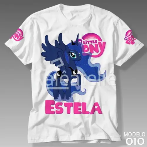 Camiseta My Little Pony Mlp Princesa Luna Personalizada