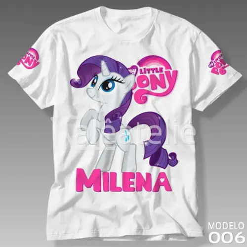 Camiseta My Little Pony Mlp Rarity Personalizada