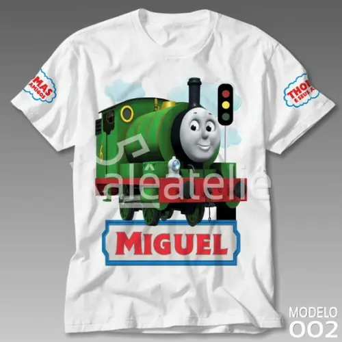 Camiseta Percy Thomas Amigos Infantil Adulto Personalizada