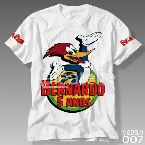 Camiseta Pica Pau Desenho Camisa Blusa Personalizada