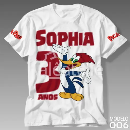 Camiseta Pica Pau Desenho Camisa Blusa Personalizada