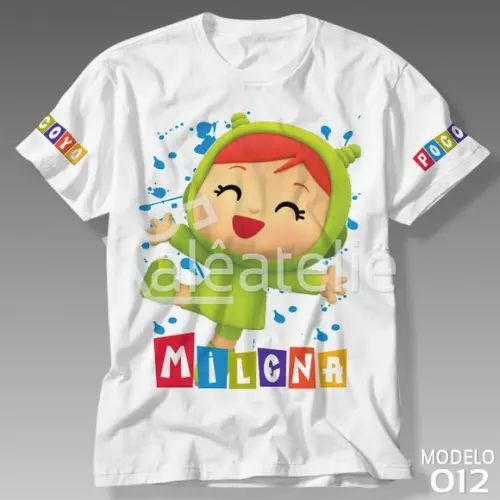Camiseta Pocoyo Menina Nina Personalizada