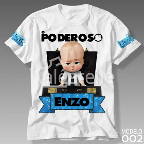 Camiseta Poderoso Chefinho Personalizada com Nome