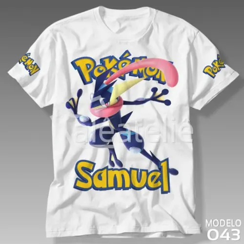 Camiseta Pokemon Unite Greninja Infantil Adulo Personalizada