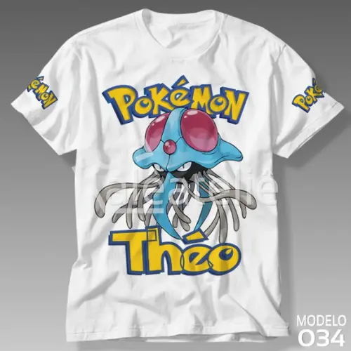 Camiseta Pokemon Tentacruel Infantil Adulo Personalizada