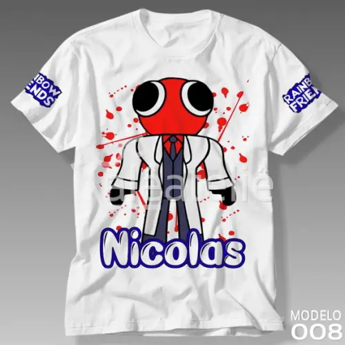Camiseta Rainbow Friends Purple Roxo Personalizada
