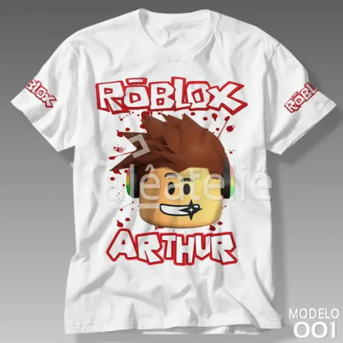 Camiseta Roblox Game Skin Jogo Infantil Adulto Personalizada