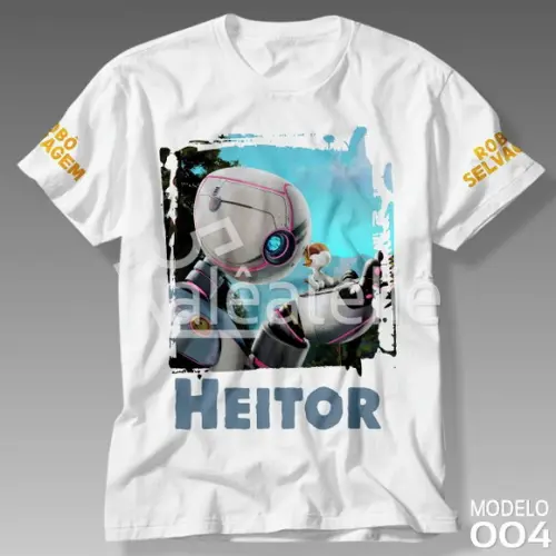 Camiseta Robô Selvagem Infantil Juvenil Adulto Personalizada