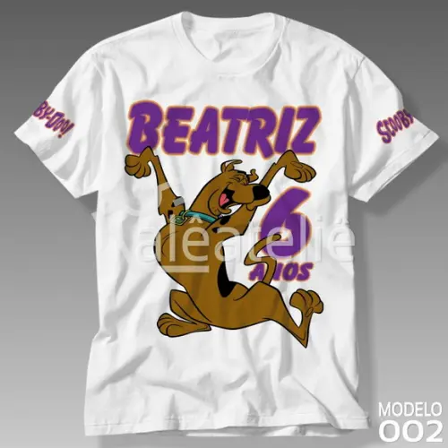 Camiseta Scooby Doo Personalizada Festa Aniversário