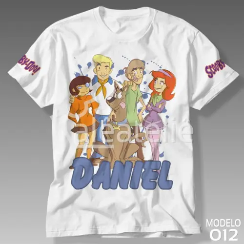 Camiseta Scooby Doo Personalizada Fred Velma Daphne Salsicha