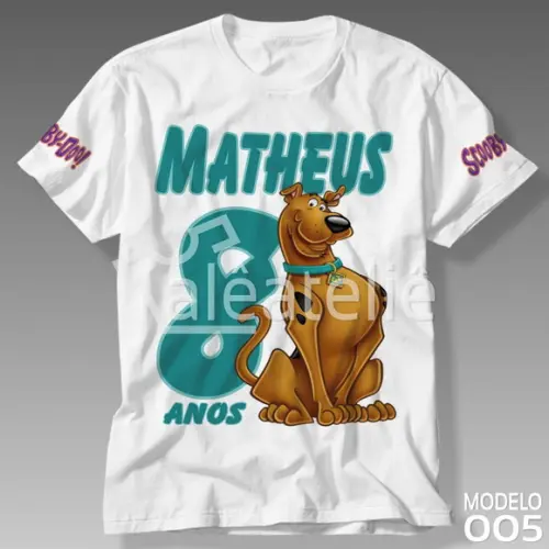 Camiseta Scooby Doo Personalizada Fred Velma Daphne Salsicha