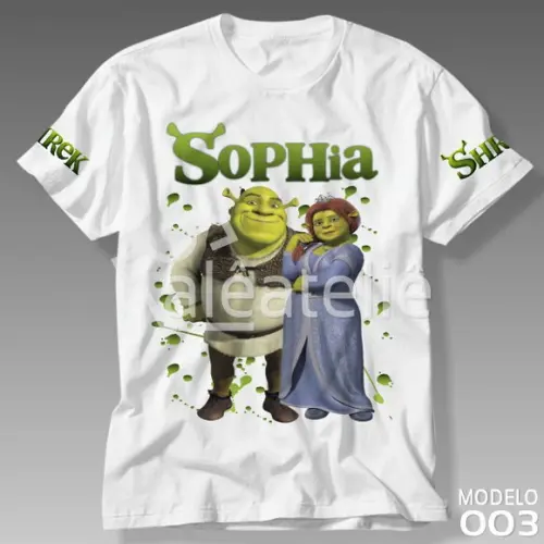 Camiseta Shrek Festa Aniversário Infantil Personalizada