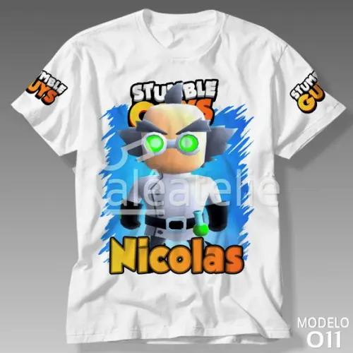 Camiseta Stumble Guys Dr Neo Game Jogo Geek Personalizada