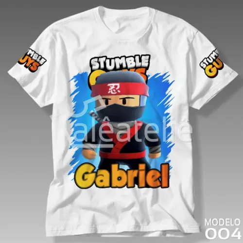 Camiseta Stumble Guys Ninja Higure Personalizada