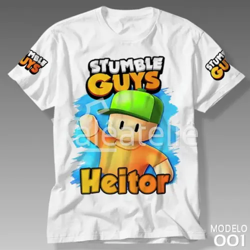 Camiseta Stumble Guys Personalizada Infantil Adulto