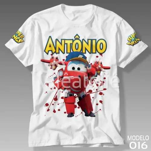 Camiseta Super Wings Flip Personalizada