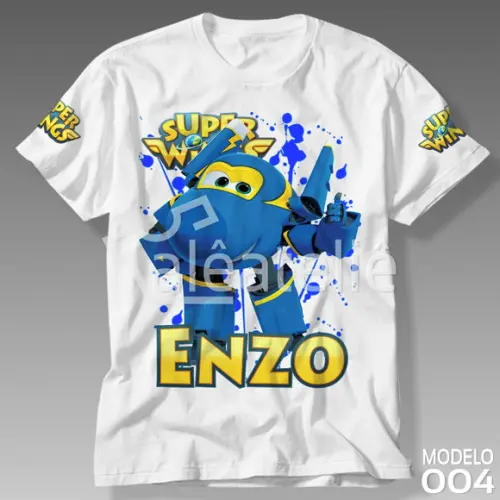 Camiseta Super Wings Jerome Personalizada