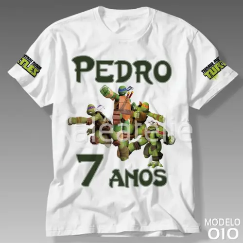 Camiseta Tartarugas Ninja Desenho Geek Personalizada