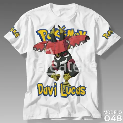 Camiseta Tapu Bulu Pokemon Infantil Adulo Personalizada