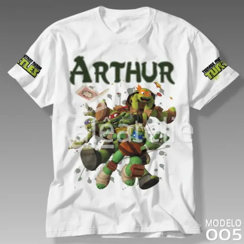 Camiseta Tartarugas Ninja Tmnt Personalizada