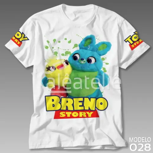 Camiseta Toy Story 4 Bunny Coelho Ducky Pato Personalizada