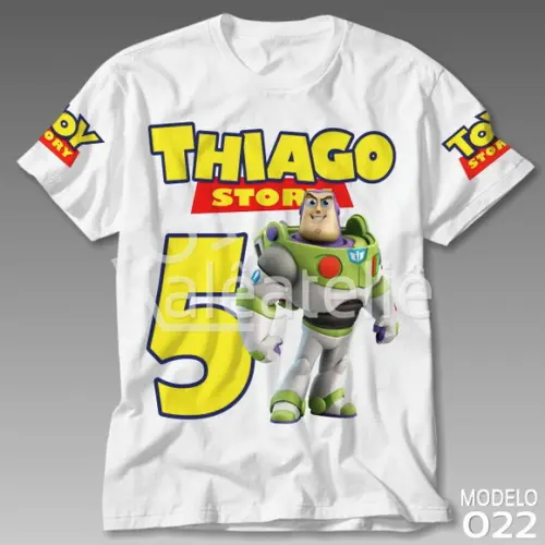 Camiseta Toy Story Buzz Lightyear Festa Personalizada