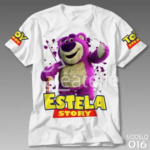 Camiseta Toy Story Lotso Woody Buzz Lightyear Personalizada