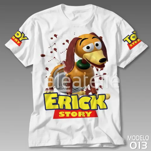 Camiseta Toy Story Slinky Woody Buzz Lightyear Personalizada