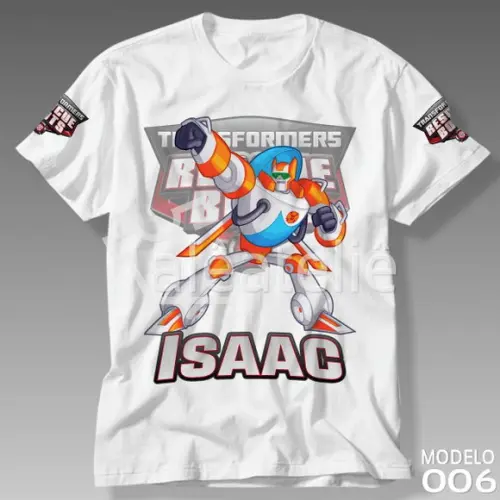 Camiseta Transformers Rescue Bots Blades Personalizada